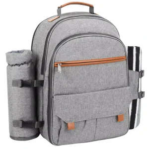 Custom Picnic Backpack Bag 4 People Picnic Backpack Hamper Large Capacity Insulated Bag Portable Insulated Backpack