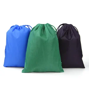 Custom Polyester Fabric Reusable Portable Fashionable Jewelry Storage Pouch Small Drawstring Dust Bag logo Skipping Rope Sports