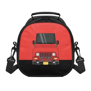 Custom Portable Picnic School Storage Bag Fun Car Model Patterns Print on Demand Insulated Kids Lunch Bag With Shoulder Strap