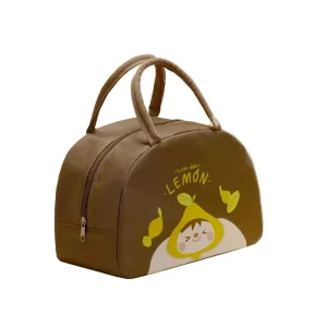 Custom Print Lady Vintage Fashion Eco Friendly Insulated Recycled Shopping Cooler Shoulder Tote Bag
