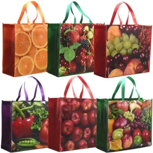Custom Printed Fabric Handle Waterproof Eco-friendly PP Shopping Tote Bag Polypropylene Non Woven Bag