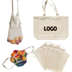 Custom Printed Logo Natural Cotton Mesh Savon Bag Organic String Net Pouch Handmade Soap for Gift Microwaveable Drawstring