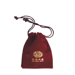 Custom Red Drawstring Velvet Jewelry Bag Pouch Manufacturer with Logo