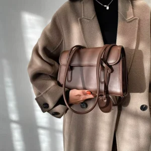 Custom Retro Handbags for Women Retro Large Capacity Shoulder Bag Tote Bag Underarm Purses and Handbags