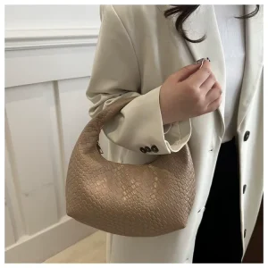 Custom Shoulder Bag Versatile Woven Bag for Women French Style Premium Shoulder and Underarm Bag