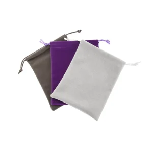 Custom Small Satin Tassel Drawstring Pouch Velvet Bag