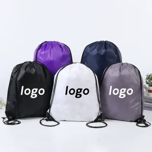 Custom Sublimation Waterproof Drawstring Backpack Outdoor Sport Gym Bag Lightweight Nylon Polyester String Bag
