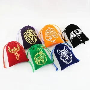 Custom Velvet Drawstring Jewelry Bag Necklace Storage Pouch with Logo Soft Suede Velvet