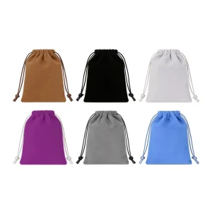Custom Velvet Drawstring Pouches for Wedding Gifts Crafts Personalized Jewelry Storage with Dust-proof Design