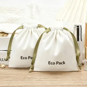 Custom Velvet Eco Friendly Recyclable Square Pattern Drawstring Closure Jewelry Pouch