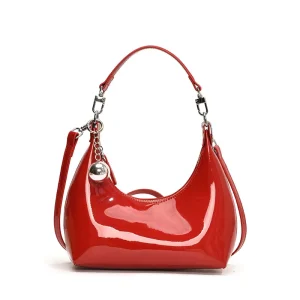Custom Vintage Lady PU Leather Women’s Shoulder Single Strap Zipper Closure Fashion Underarm Hobo Bag