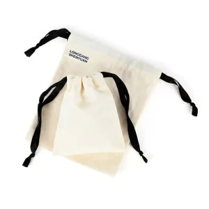 Custom Water Resistant Reusable Cotton Canvas Drawstring Bag With Small Size And Custom Logo For Gift Packaging Dust Bag