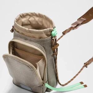 Custom Women’s Water-Resistant Nylon Water Bottle Crossbody Sling Bag with Adjustable Strap for Outdoor Sports and Travel