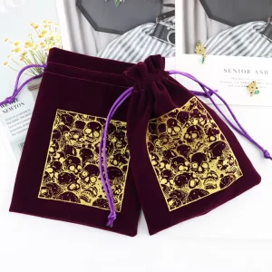 Custom logo Drawstring Gift Bag Velvet Bag for Jewelry Packaging Storage Display Suede Pouch for Bracelet Dust Bag