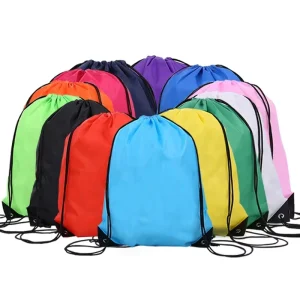 Customize Polyester Drawstring Backpack Advertisement Sports Storage Bag Drawstring Bag