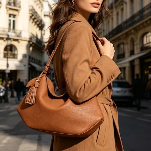 Customize Women Retro Genuine Leather Saddle Shoulder Bag Lady Fashion Single Luxury Designer Bags