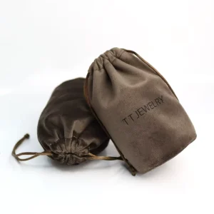 Customized Color Velvet Drawstring Pouch Reusable Water Resistant Eco Friendly Dustproof Protective Bag