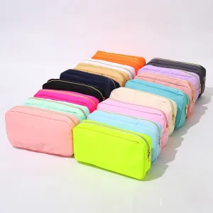 Customized Cosmetic Bag With Logo Organic Bag Travel Toiletry Makeup Cosmetic Bag