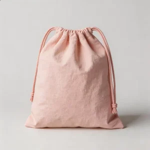 Customized Cotton Drawstring Bag with Handle Screen Printed Reusable Eco Friendly Pouch for Home Storage and Promotional Gifts