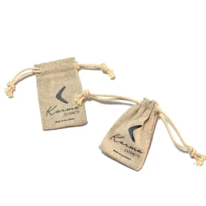 Customized Eco Friendly Mini Burlap Cotton Linen Bags Gift Packing Necklace Jewelry Drawstring Bags