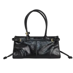 Customized Logo Luxury Women’s Bag Fashion PU Waterproof Retro Oil Wax Leather Crossbody Shoulder Bag Casual Versatile Tote Bag