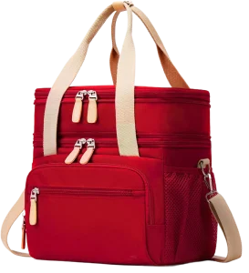 Customized Logo Waterproof Reusable Large Lunch Bag Wide-Open Cooler Tote for Working Picnic Hiking