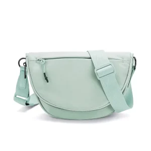 Customized Lulu Women’s Shoulder Bag Waterproof Nylon Fanny Chest Bag with Cute Belt Sports Crossbody Bag