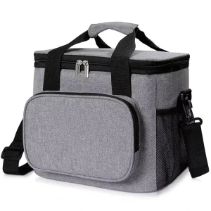 Customized Lunch Cooler Bag Portable Large Insulated Tote Bag Thermal Food Foldable