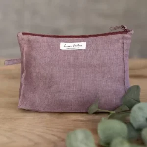 Customized Natural Canvas Makeup Bag Cotton Cosmetic Bag