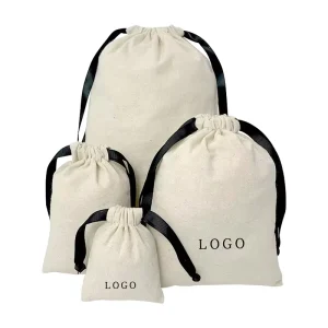 Customized Organic Cotton Reusable Eco Friendly Fashion Portable Spring Summer Dust Bag for Handbag and Luxury Shoes