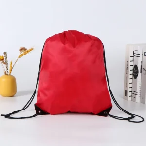 Customized Polyester Drawstring Bag for Outdoor and Leisure Sports Activities
