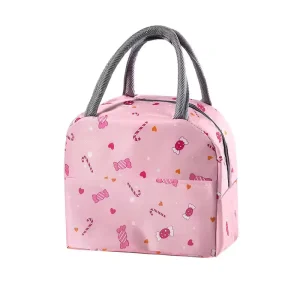Customized Promotion Portable Aluminum Foil Bento Tote Cooler Bags Outdoor Picnic Lunch Bag