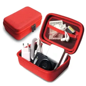 Customized Simple Portable Water Resistant Durable EVA Zipper Hard Shell Makeup Tools Bag Travel Case Custom Logo