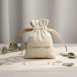 Customized Small Velvet Dust Drawstring Bag Jewelry Bag with Custom Logo Recyclable Storage Bag for Jewelry Pouch