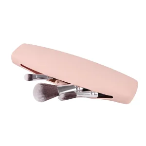 Customized Travel Makeup Brush Pouch Bag Soft Magnetic Silicone Makeup Brush Holder Case for Cosmetic Storage
