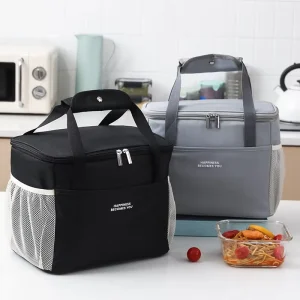 Customized logo Oxford Fabric Food Delivery Insulated Thermal Cooler Bag Picnic Insulation Lunch Bag
