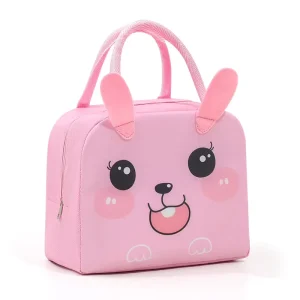 Cute Animal Boys Girls Large Capacity Pinic Food Storage Cooler Bag Thermal Insulated Bento Lunch Bag for School Kids