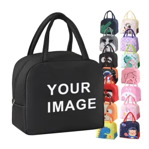 Cute Cartoon Lunch Bag Portable Oxford Thickened Thermal Insulation Picnic Bag Rice Bag Office