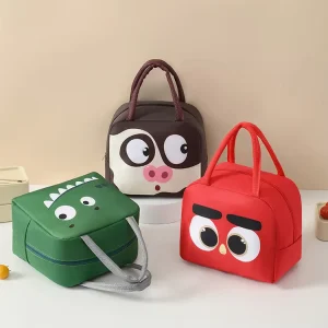 Cute Fashion Kids Insulated Lunch Bag with Solar Panel Waterproof Thermal Insulation Food Grade Large Capacity Eco Friendly