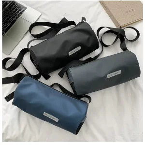 Cylinder Women’s Spring Lightweight Sports Casual Crossbody Shoulder Bag Ins Student Large Capacity Single Strap Polyester