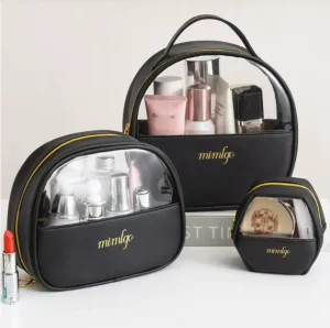 Designer Cosmetic Bag Personalized Zipper Logo Pattern Case Travel Makeup Bags Packing Cubes Mini Bags for Women