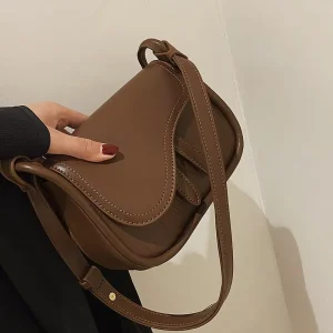 Designer Fashion Shoulder Bag for Women Small Crossbody Bag Leather Handbag Saddle Purse