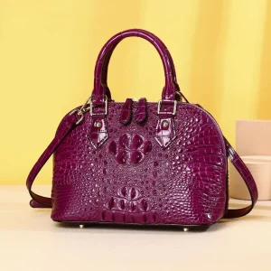 Designer Handbags Famous Brands Crocodile-patterned Women’s Handbag Versatile Light Luxury Shell Bag Shoulder and Crossbody Bag
