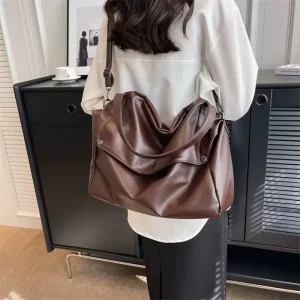 Designer Handbags PU Leather Soft Large Capacity Hobo Slouchy Crossbody Women’s Shoulder Bags