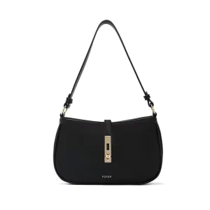 Designer Underarm Sling Shoulder Half Moon Vintage PU Vegan Leather Zipper Waterproof Shoulder Bags for Women Fashion Handbags