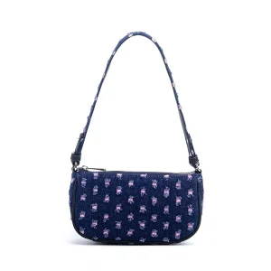 DesignerStyle Shoulder Bag with Distressed Denim and Frayed Detailing Customizable Handbag for Women OEM&ODM Services Available