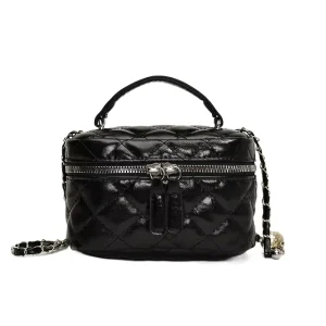 Diamond Quilted Box Crossbody Bag New Women Mini Chain Shoulder Handbag with Top Handle