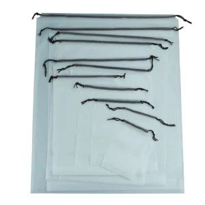 Direct From Factory Translucent Frosted CPE Moisture Proof Drawstring Storage Bag for Clothing Packaging