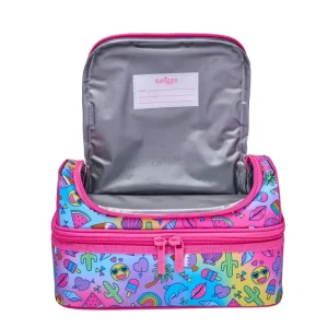 Double Layer Lunch Bag for Primary Middle School Kids Insulated Lunch Box Tote with Storage for Students