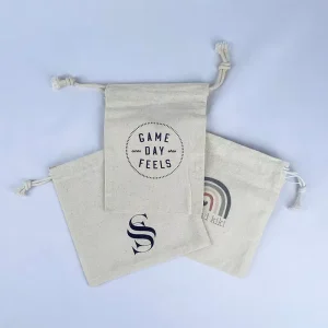 Drawstring Bag for Gift Canvas Cotton Drawstring Bags Cloth Dust Drawstring Natural Jewellery Bag